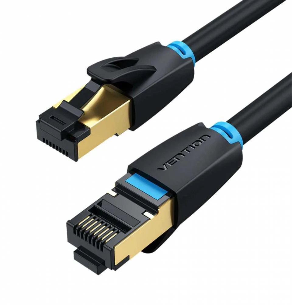 Vention 8 kategorija SFTP tinklo kabelio ventiliacija IKABF 1m Juodas