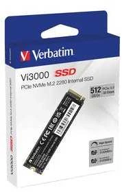 Verbatim Vi3000 512 GB, SSD - PCIe 3.0 x4, NVMe, M.2 2280