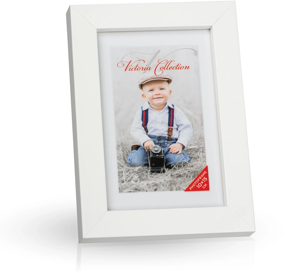 Victoria Collection Cubo nuotraukų rėmelis 10x15, baltas
