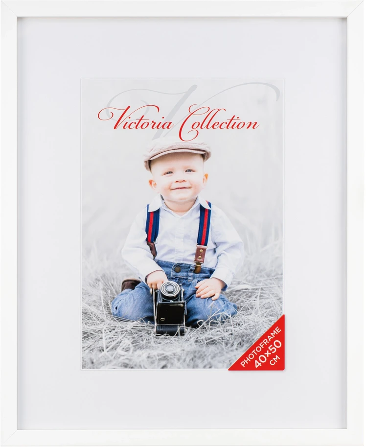 Victoria Collection Cubo nuotraukų rėmelis 40x50, baltas (VF2274)