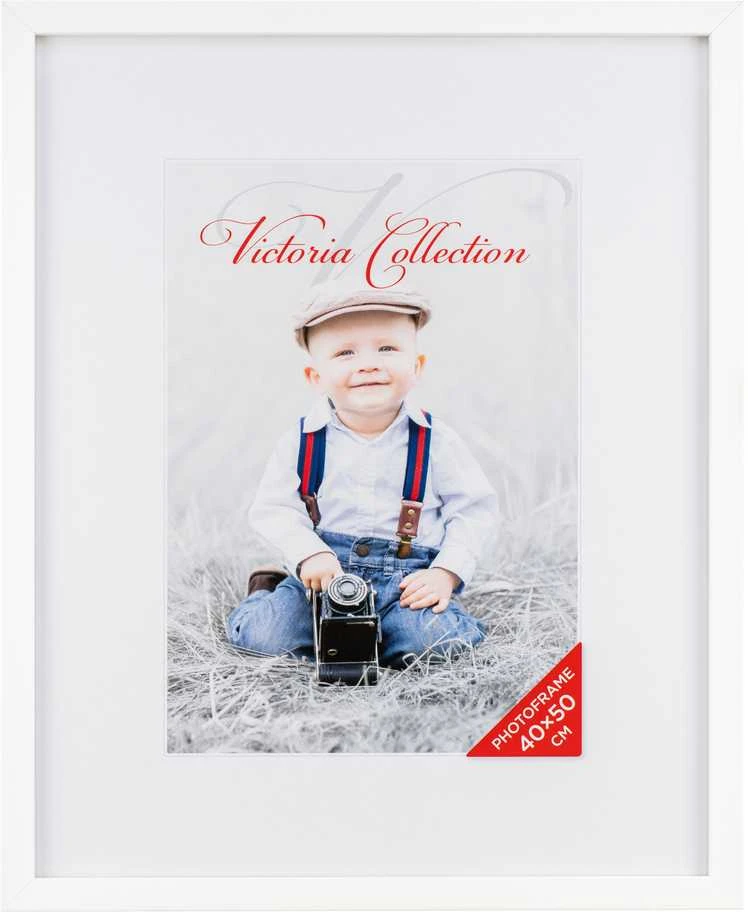 Victoria Collection Cubo nuotraukų rėmelis 40x50, baltas (VF2274)