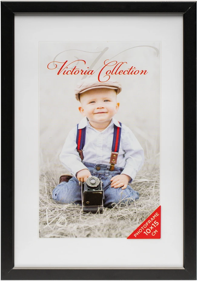 Victoria Collection Nuotraukų rėmelis Aliuminis 10x15, juodas