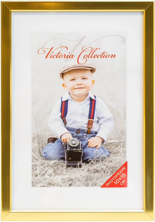 Victoria Collection Nuotraukų rėmelis Aliuminis 10x15, auksinis