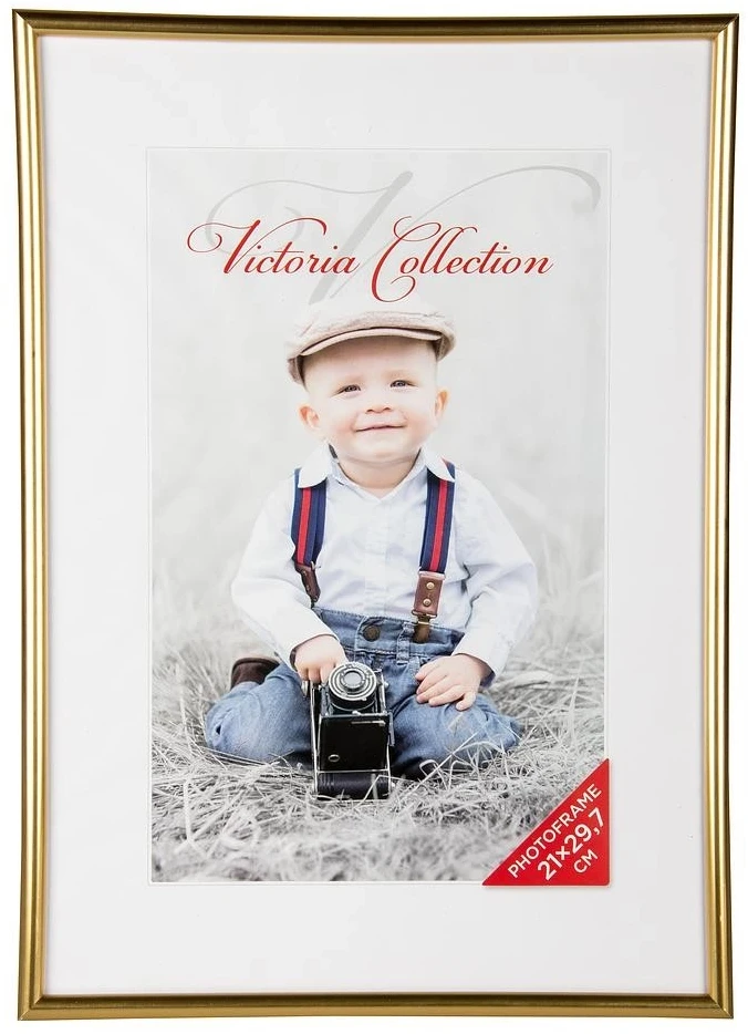 Nuotraukų rėmelis Paveikslų Rėmelis - Victoria Collection Future 21 x 29,7 Auksinis