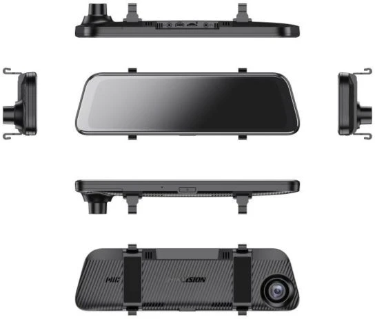 Hikvision AE-DC4928-N6PRO 2K AI Video reģistrātors 9.35'' ekrānu uzliekams uz spoguļa ar divām kamerām juodas