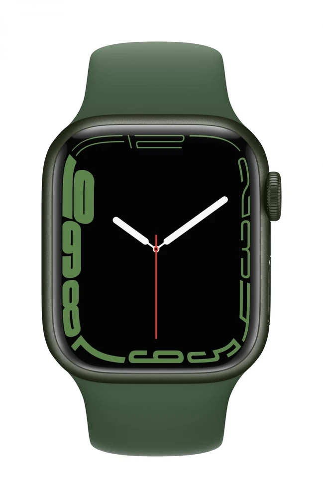Išmanusis laikrodis Apple Watch Series 7 MKN03EL/A 41mm, Smart watches, GPS (satellite), Retina LTPO OLED, Jutiklinis ekranas, Heart rate monitorius, Atsparus vandeniui, Bluetooth, Wi-Fi, eSIM, Žalias, Žalias