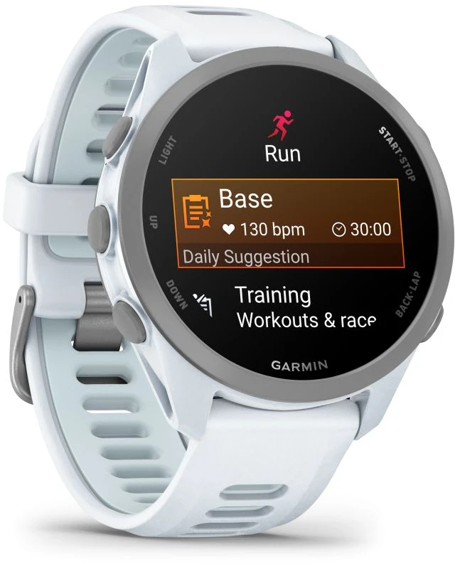 „Garmin Forerunner 170 Music“ išmanusis laikrodis, akmens baltumo