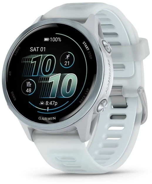 Viedpulksteni Garmin FORERUNNER 570 - 42MM WiFi GPS WW Whitestone/Cloud Mėlyna