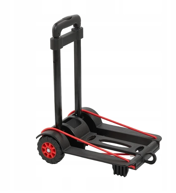 Aptel Easy sulankstomas transportavimo vežimėlis, kurio keliamoji galia iki 50kg Mick 34x24.5x93.5cm juodas (0610195800)