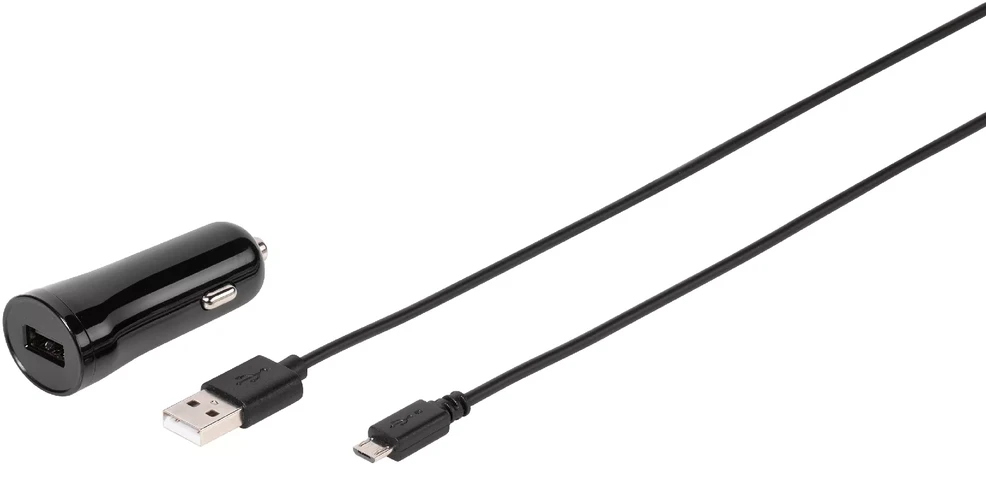 Vivanco automobilinis įkroviklis USB 2.4A 1,2m (60022)