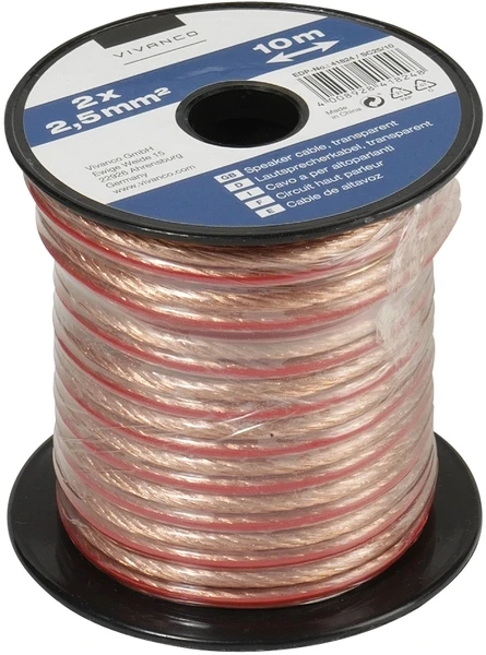 Garsiakalbio Laidas - Vivanco 2 × 2,5 mm² 10 m 46824