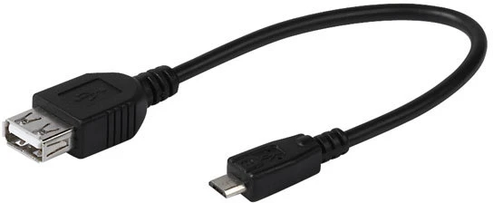 USB OTG Laidas - Vivanco 45298 microUSB USB OTG Laidas 0,15 m