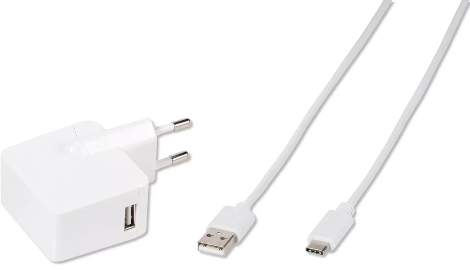 Vivanco įkroviklis USB-C 3A 1,2m, baltas (60020)