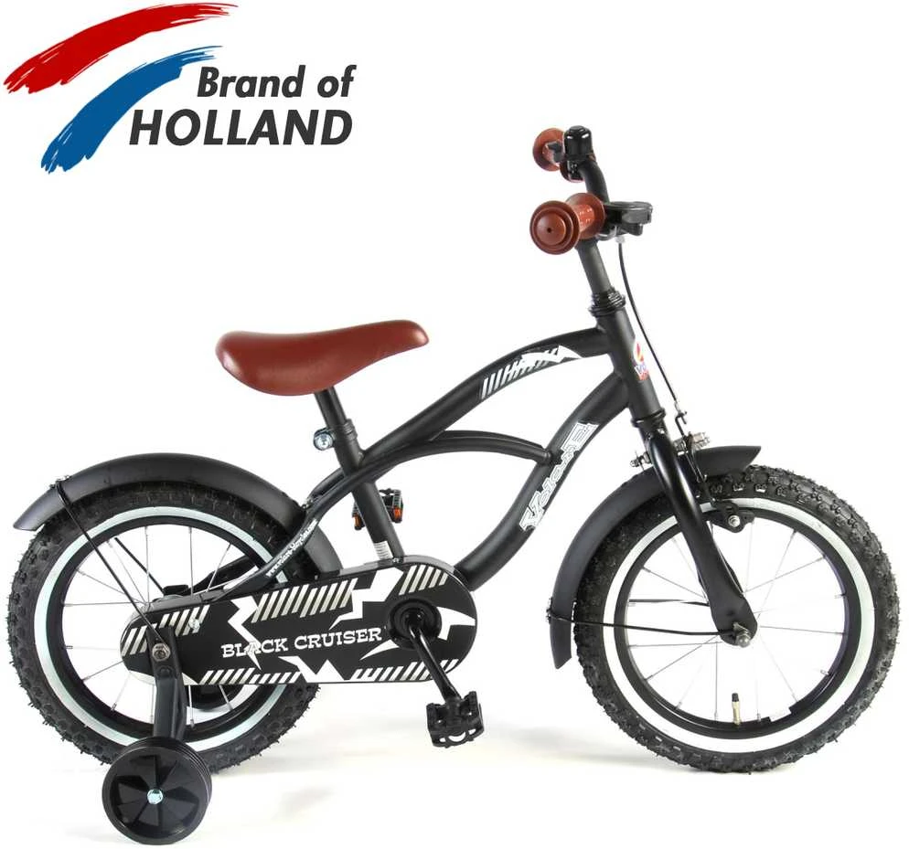 Volare - Vaikiškas dviratis 14'' - Juodas Cruiser (41401)