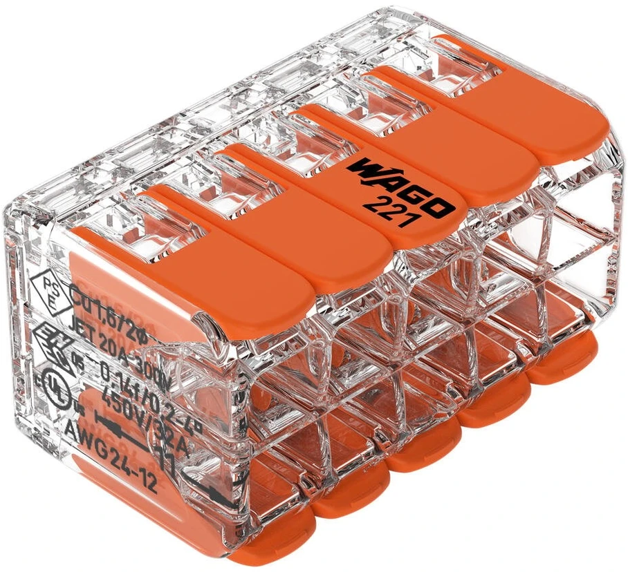WAGO 221-420 Universali jungtis laidams, 10x4mm2, 1vnt.
