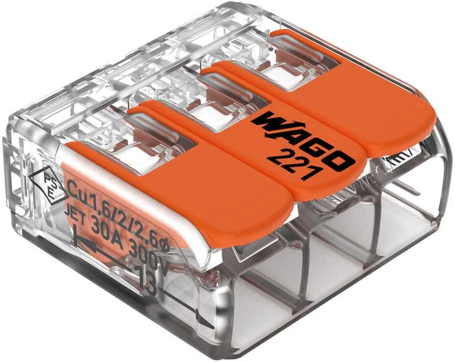 Wago ZŁ.UNIWER.221-613 3X6MM2, OPK = 30 vnt.