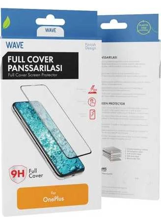 „Wave“ visiškai apsauginis grūdintas stiklas, „OnePlus Nord CE2 5G“, juodas