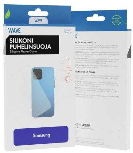 Wave silikoninis dėklas, Samsung Galaxy A41, skaidrus