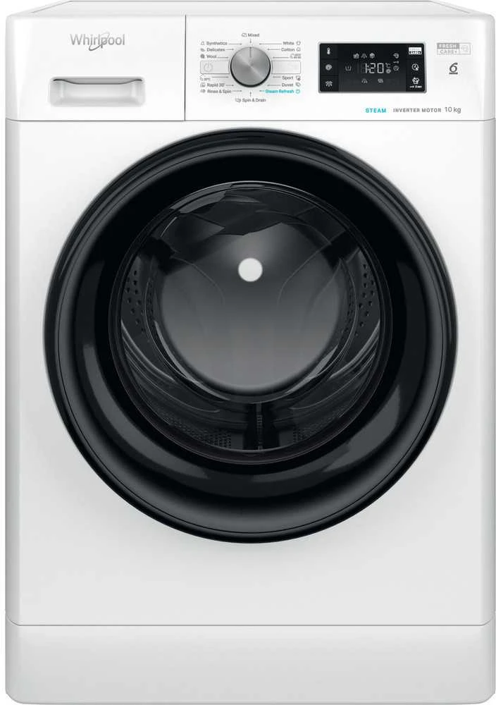 WHIRLPOOL Skalbimo mašina FFB 10469 BV EE, 10 kg, 1400 rpm, Energy class A, Gylis 60.5 cm, Steam refresh