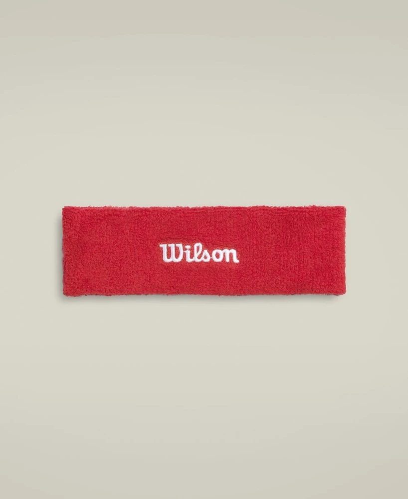 WILSON HEADBAND Raudona