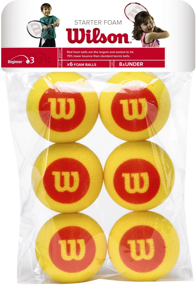WILSON STARTER FOAM teniso kamuoliukai (6 kam.)