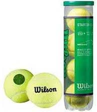 WILSON STARTER Žalias teniso kamuoliukai (4 kam.)