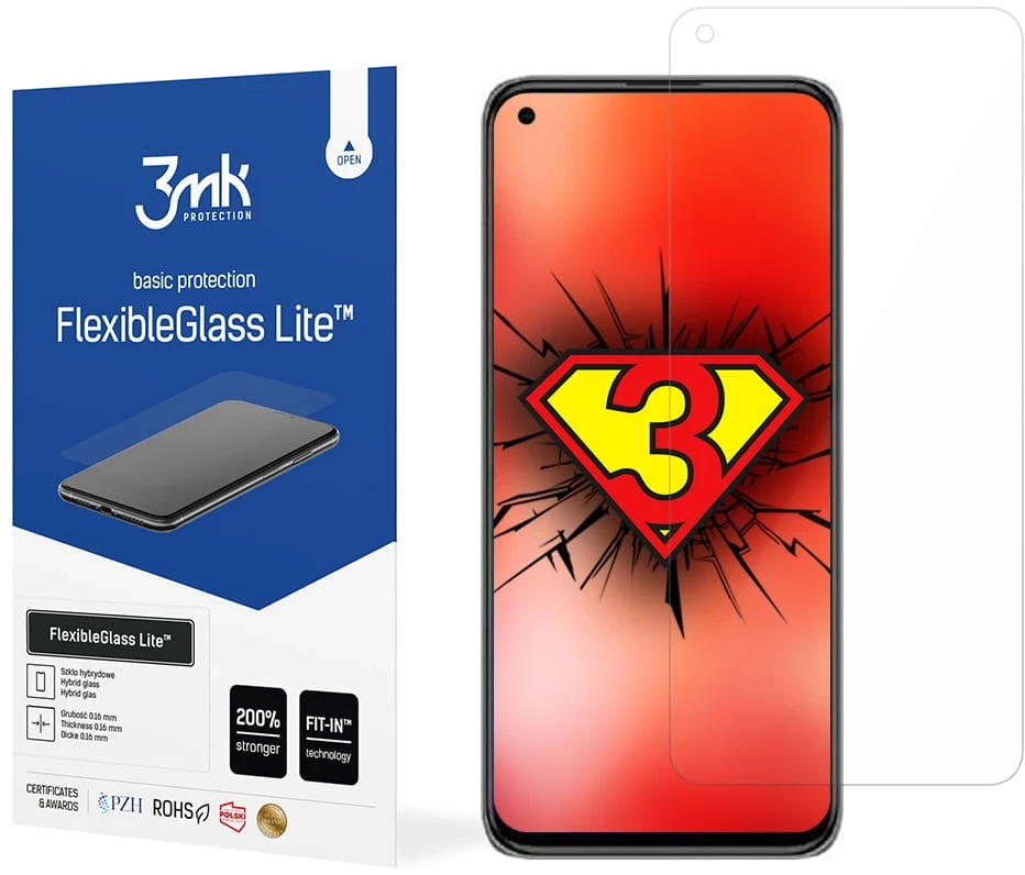 3mk FlexibleGlass Lite™ hibridinis stiklas Xiaomi Mi 11 Lite 4G / 5G / 11 Lite 5G NE