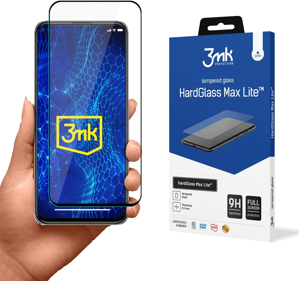 9H 3mk HardGlass Max Lite™ glass on Xiaomi Mi 11 Lite 4G / 5G / 11 Lite 5G NE