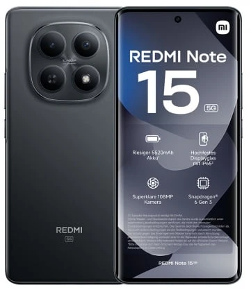 XIAOMI Redmi Note 15 5G 6/128GB Black
