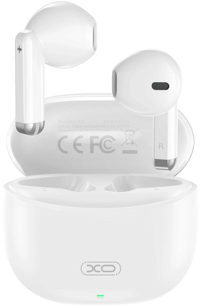 XO Bluetooth ausinės X33 TWS baltos