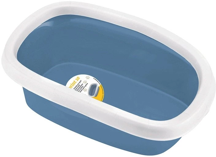 Stefanplast Cat litter box Sprint 10 43x31x14cm mėlynas baltas