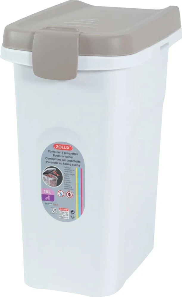 Stefanplast Zolux šuniui maisto indas 15 l 33x22x41 cm spalva balta/šviesiai ruda