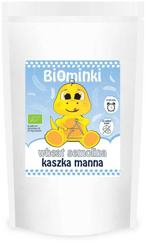 SEmolinos košė be pridėtinio cukraus, ekologiška 200 g BIOMINKI