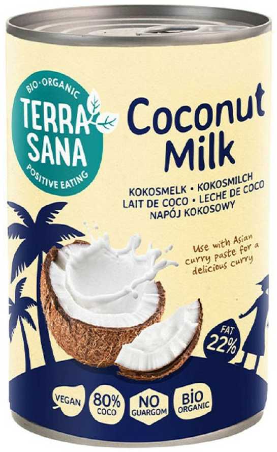 Grandininis pjūklas Ekologiškas kokosų pienas 22% riebumo, 400 ml.