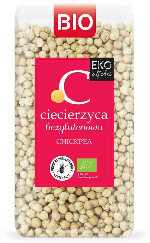 Grandininis pjūklas Ekologiški avinžirniai (be glitimo) EKO Alfabet, 400g