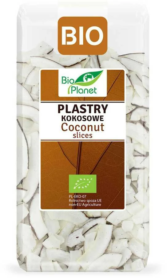 Grandininis pjūklas Ekologiški džiovintų kokosų traškučiai BIO PLANET, 250 g