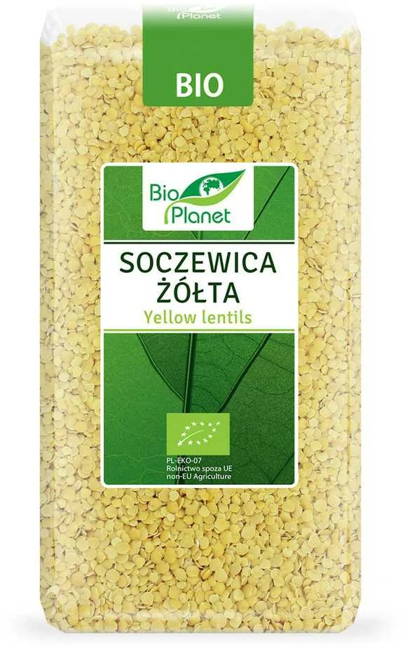 Grandininis pjūklas Ekologiški geltonieji lęšiai BIO PLANET, 500g