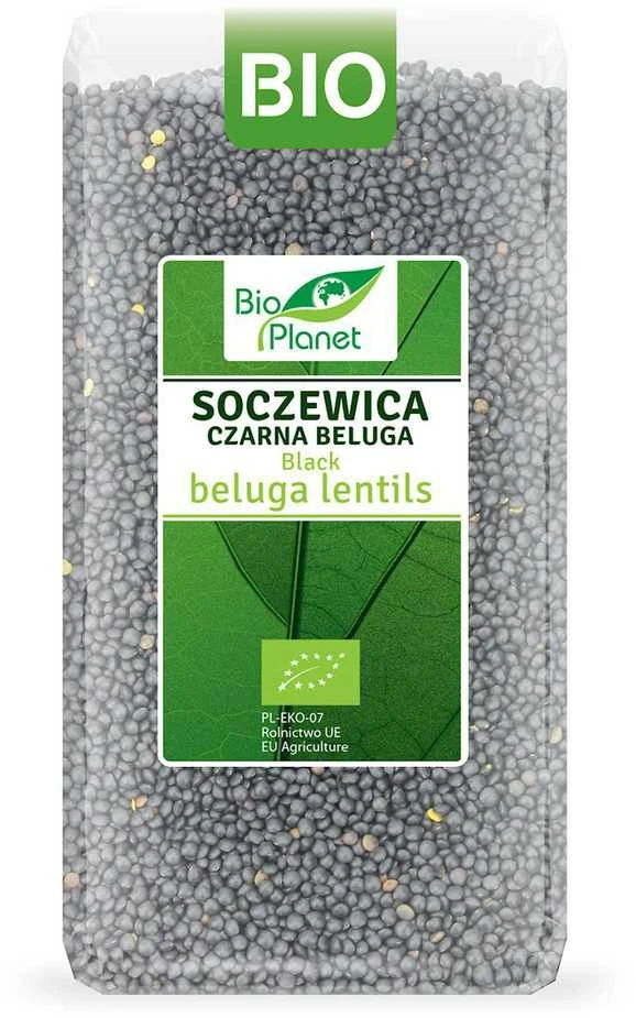 Grandininis pjūklas Ekologiški juodieji lęšiai "Beluga" BIO PLANET, 500g