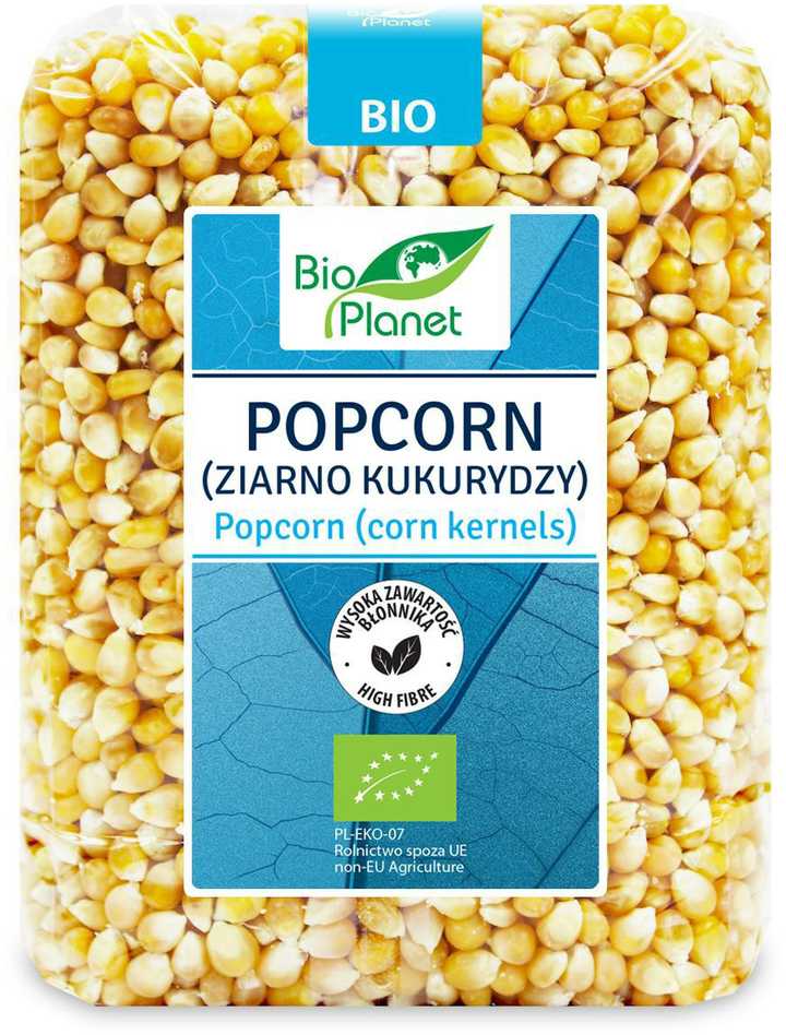 Grandininis pjūklas Ekologiški kukurūzų spragėsiai (POPKORNAI) BIO PLANET, 1kg