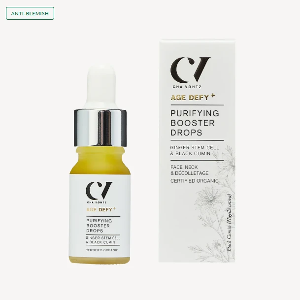Grandininis pjūklas Ekologiški odos poras valantys Anti-blemish lašeliai Age Defy+ Purifying Booster Drops, 10 ml | Žalias PEOPLE