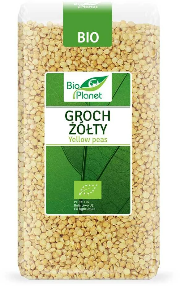 Grandininis pjūklas Ekologiški skaldyti geltonieji žirniai BIO PLANET, 500g