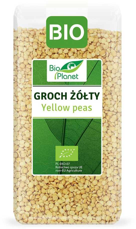 Grandininis pjūklas Ekologiški skaldyti geltonieji žirniai BIO PLANET, 400g