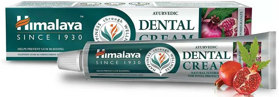 Himalaya Herbals Dantų pasta-kremas su nimbamedžiu ir granatais, Himalaya, 100g