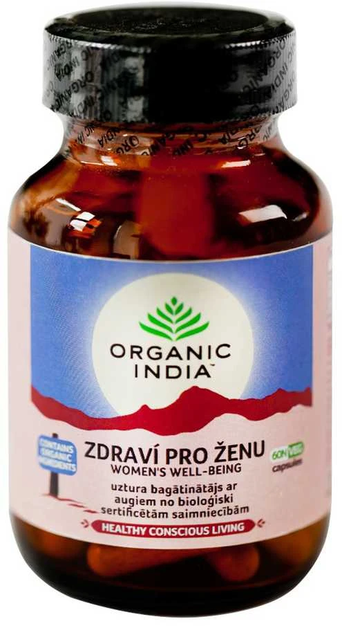 Maisto papildas "Women's Well-Being" ORGANIC INDIA, 60 kaps.