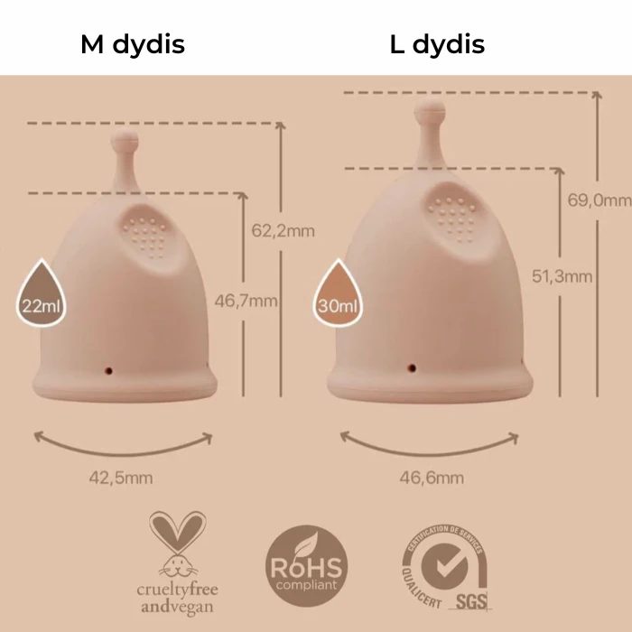Menstruacinė taurelė BAMBOOZY, 1 vnt (S dydis)