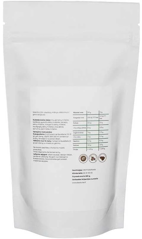 Natūralus maistinių skaidulų mišinys sklandžiam virškinimui SKAIDULOS+, 250 g., SVEIKVITA