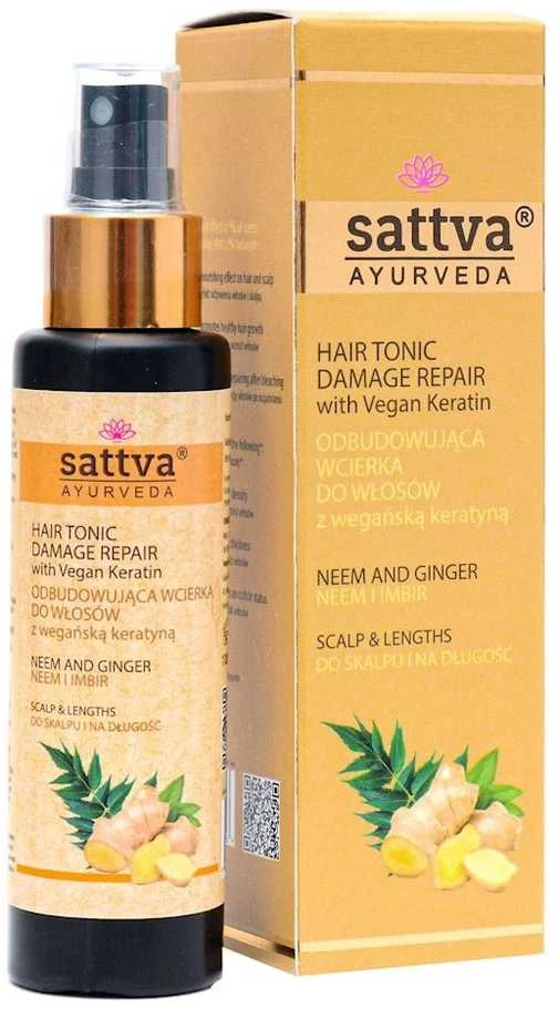 Plaukų tonikas pažeistiems plaukams Neem - Ginger, Sattva Ayurveda, 100ml