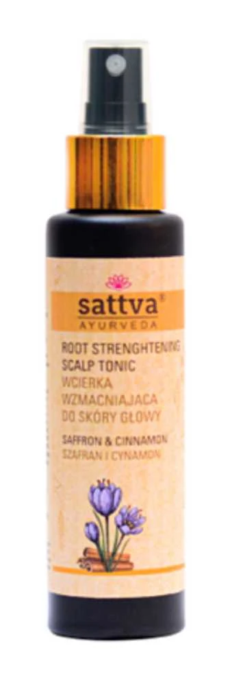 Plaukų ir galvos odos tonikas Cinamonas - Šafranas, Sattva Ayurveda, 100ml