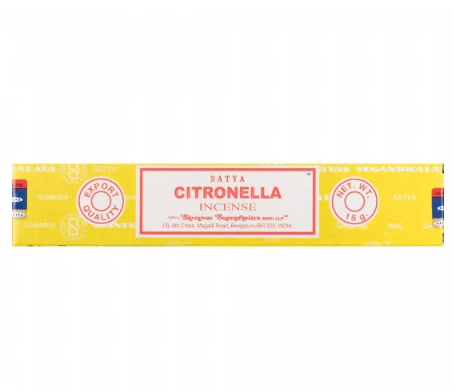 Grandininis pjūklas Rankų darbo smilkalai „Citronella“ (15 g), SATYA
