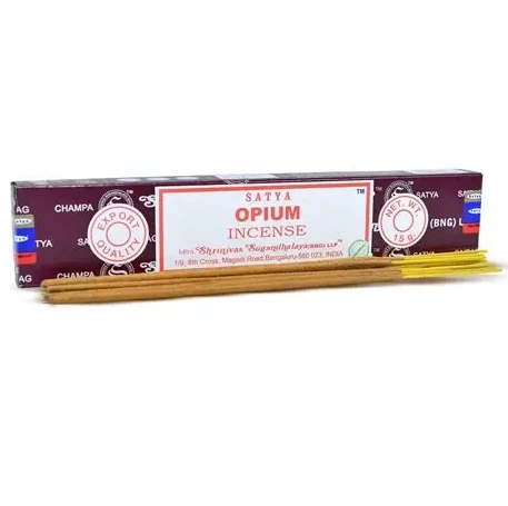 Grandininis pjūklas Rankų darbo smilkalai „Satya Opium“ (15 g), SATYA